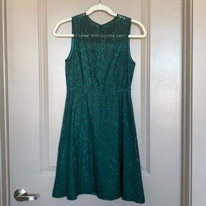 FOSSIL Emerald Lace Tank Dress